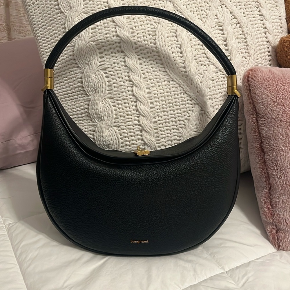 Songmont Luna bag. Black with gold hardware